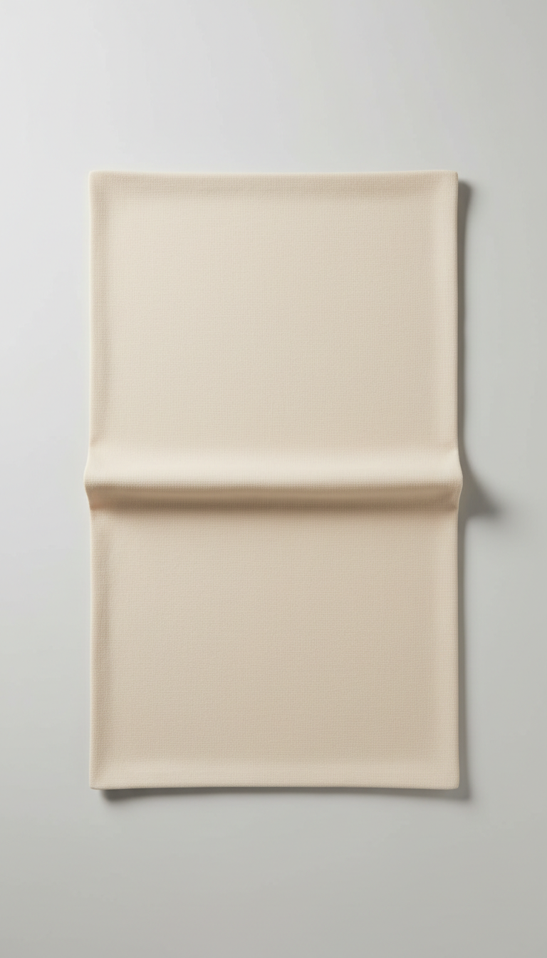 Manta swaddle de algodón crema