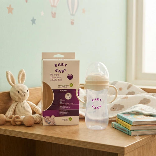 Tetero Anticólico Bebé 330ml – Sistema Doble Válvula Antireflujo, Libre de BPA