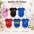 Mameluco Body para Bebé de Equipos de Fútbol 0-24 Meses | MELUÁ