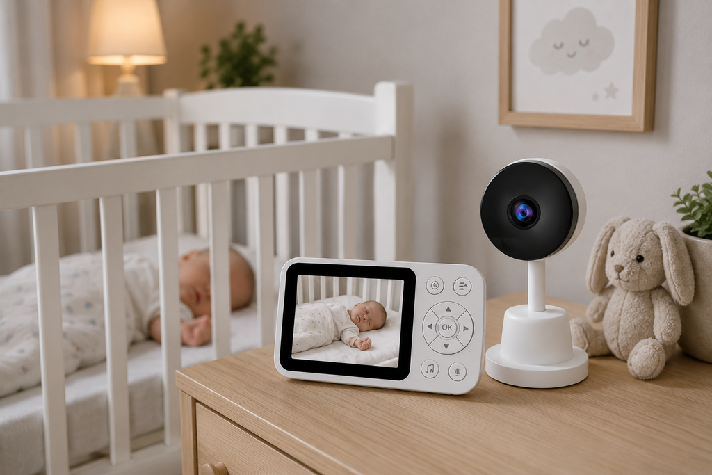 Vigilabebés con Cámara HD y Pantalla a Color 3.5" – Visión Nocturna, Audio Bidireccional y Detección de Llanto