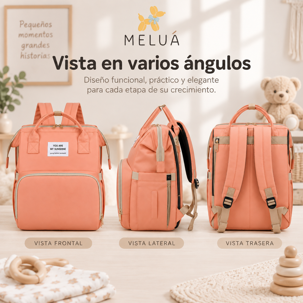 Pañalera Expandible para Bebé | Mochila Maternal Multifuncional