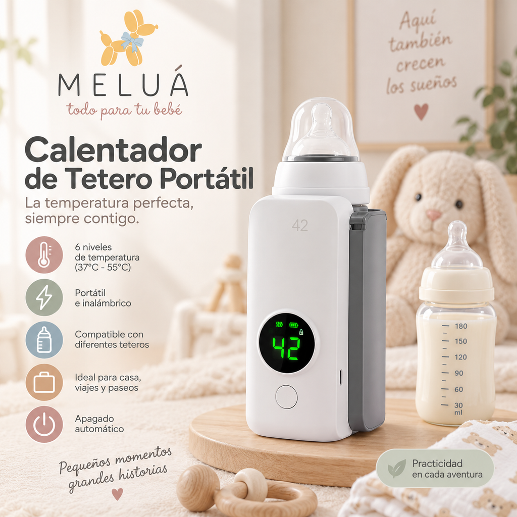 Calentador de Tetero Portátil Inalámbrico | 6 Temperaturas
