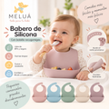 Babero de Silicona para Bebé con Recogemigas | MELUÁ