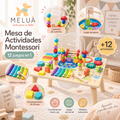 Mesa Montessori 12 en 1 de Madera para Niños | MELUÁ