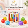 Cubo Sensorial para Bebé con 6 Bloques de Formas | MELUÁ
