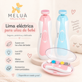 Lima Eléctrica para Uñas de Bebé con Luz LED | MELUÁ