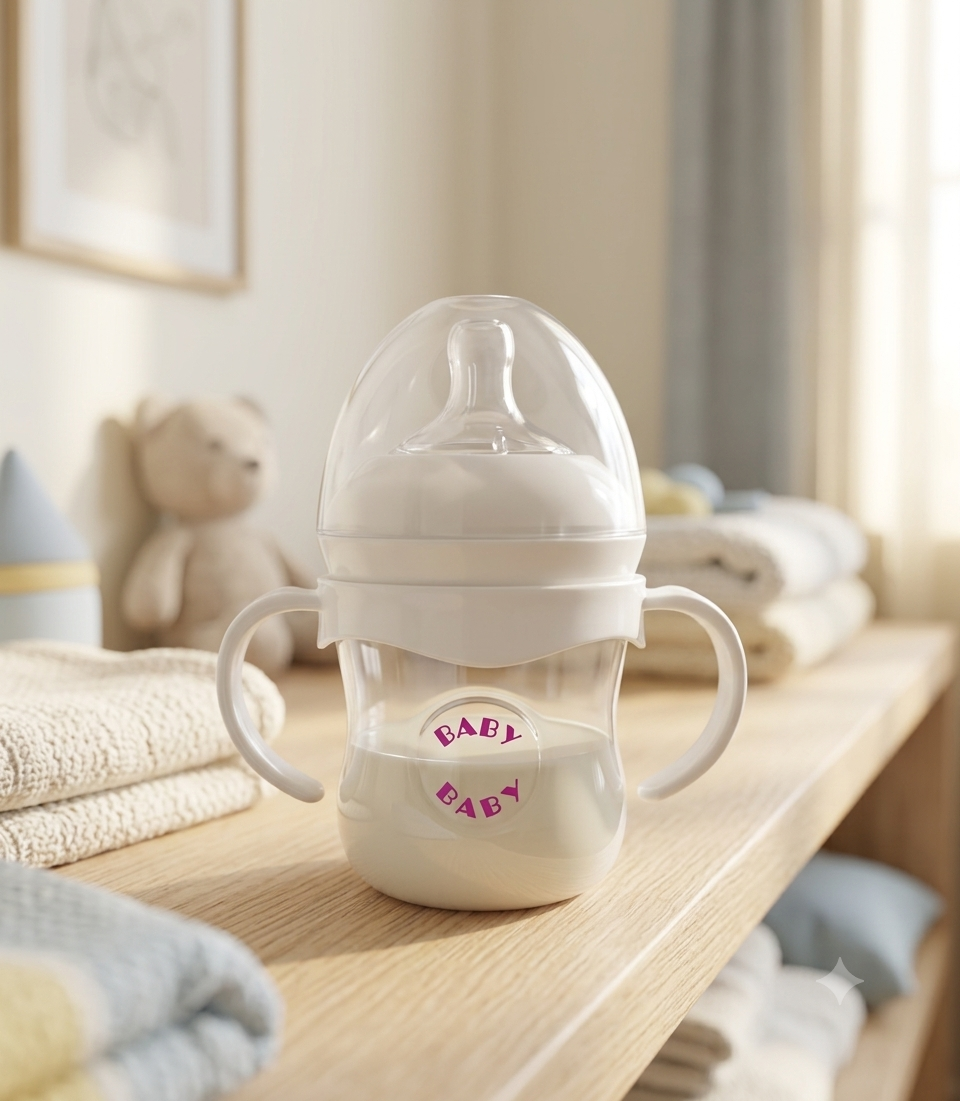 Tetero Anticólico Bebé 125ml – Sistema Doble Válvula Antireflujo, Ideal Recién Nacido