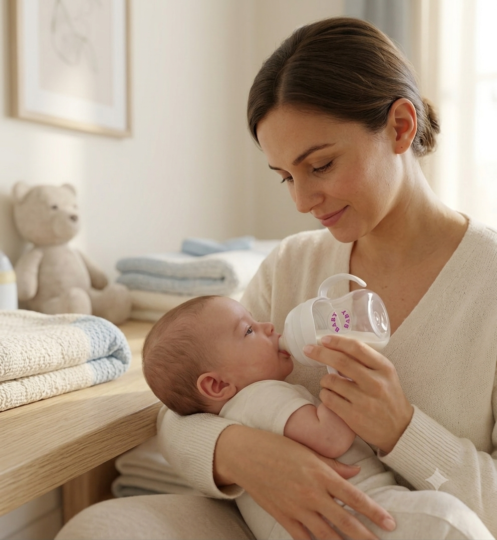 Tetero Anticólico Bebé 125ml – Sistema Doble Válvula Antireflujo, Ideal Recién Nacido