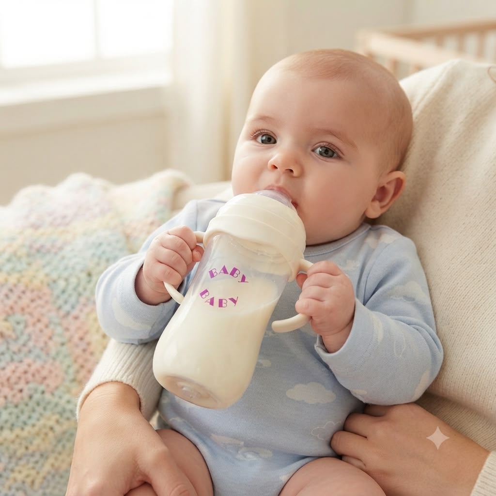 Tetero Anticólico Bebé 330ml – Sistema Doble Válvula Antireflujo, Libre de BPA